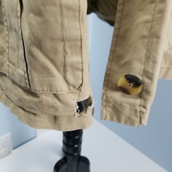 New Look Utility Cargo Jacket 3X Button Front Lightweight Cotton Layering - Picture 11 of 11